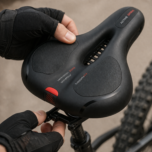 ComfortZadel AirFlow – Ademend Fietszadel met Vering