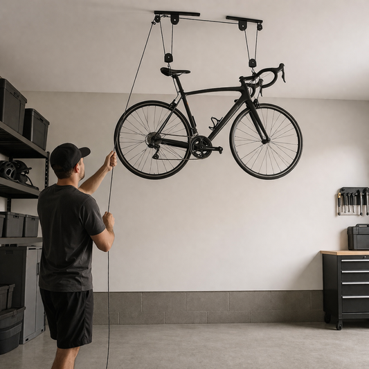 PlafondFietsLift Pro – Ruimtebesparend Katrol Ophangsysteem