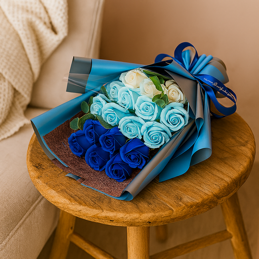 RoosLief zeepbloemen – Duurzaam romantisch boeket met geur en elegantie