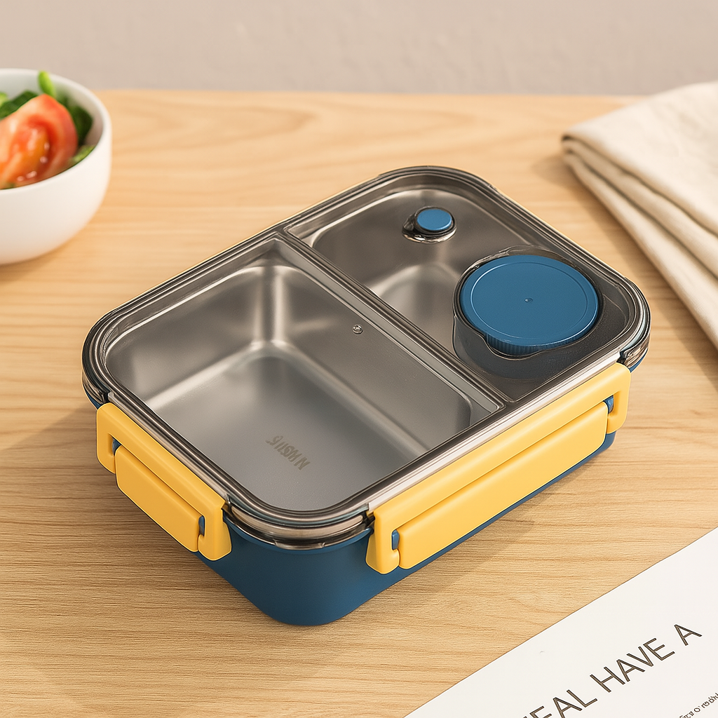 LunchMate herbruikbare lunchdoos – Compact en praktisch voor school, werk & onderweg