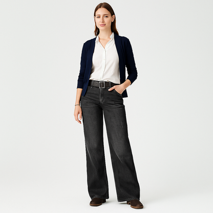 ComfortDenim Dames Baggy Jeans – Losse Pasvorm & Dagelijks Comfort
