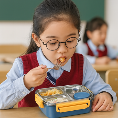 LunchMate herbruikbare lunchdoos – Compact en praktisch voor school, werk & onderweg