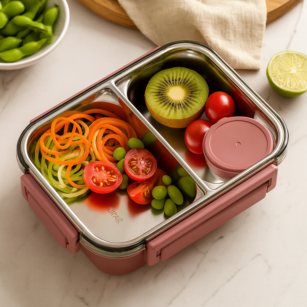 LunchMate herbruikbare lunchdoos – Compact en praktisch voor school, werk & onderweg