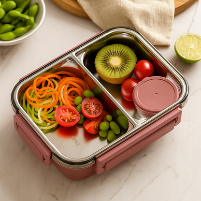 LunchMate herbruikbare lunchdoos – Compact en praktisch voor school, werk & onderweg