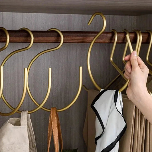 HangStruct – S-vormige metalen kledinghangers (set van 5) voor ruimtebesparing
