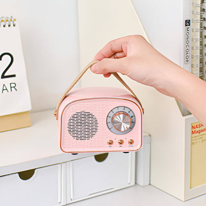 SoundRetro Bluetooth Speaker – Draadloze Vintage Speaker met Diep Geluid & Retro Design