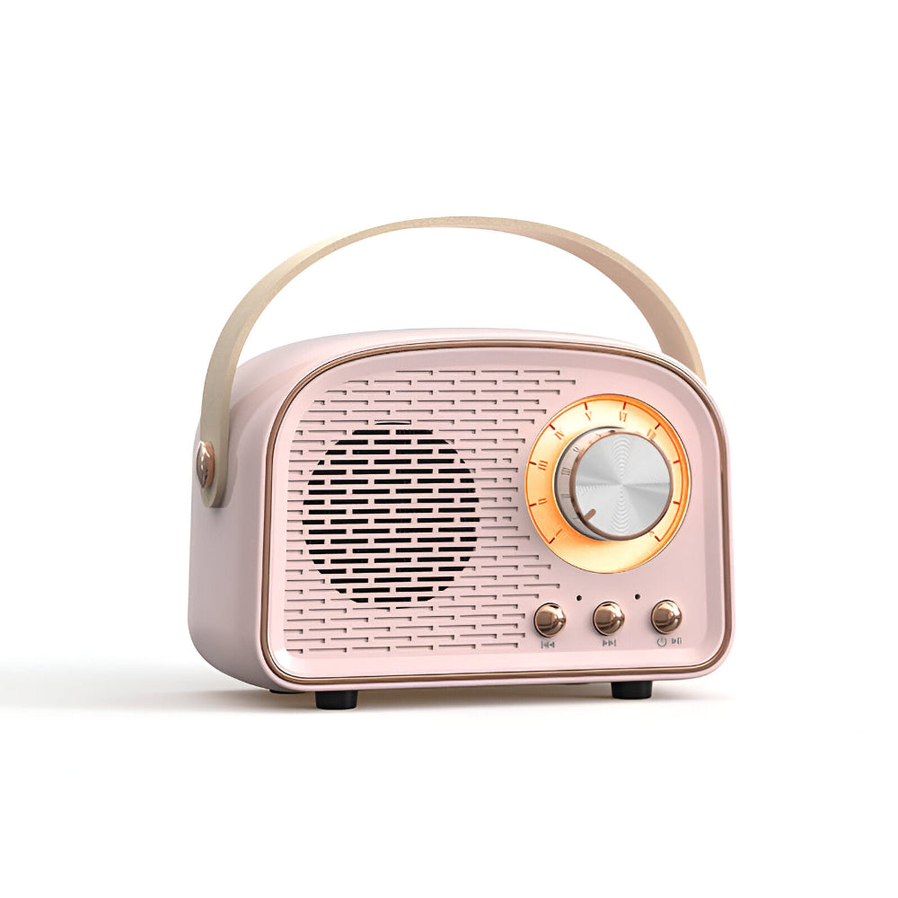 SoundRetro Bluetooth Speaker – Draadloze Vintage Speaker met Diep Geluid & Retro Design