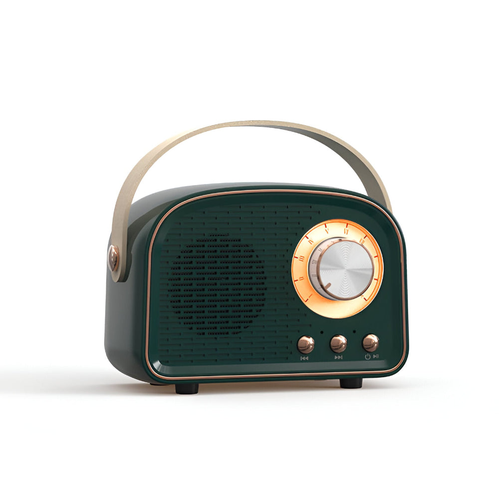 SoundRetro Bluetooth Speaker – Draadloze Vintage Speaker met Diep Geluid & Retro Design
