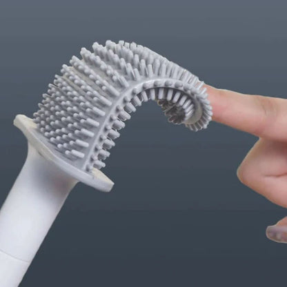 Skanto | Hygiënische siliconen toiletborstel met wandbevestiging