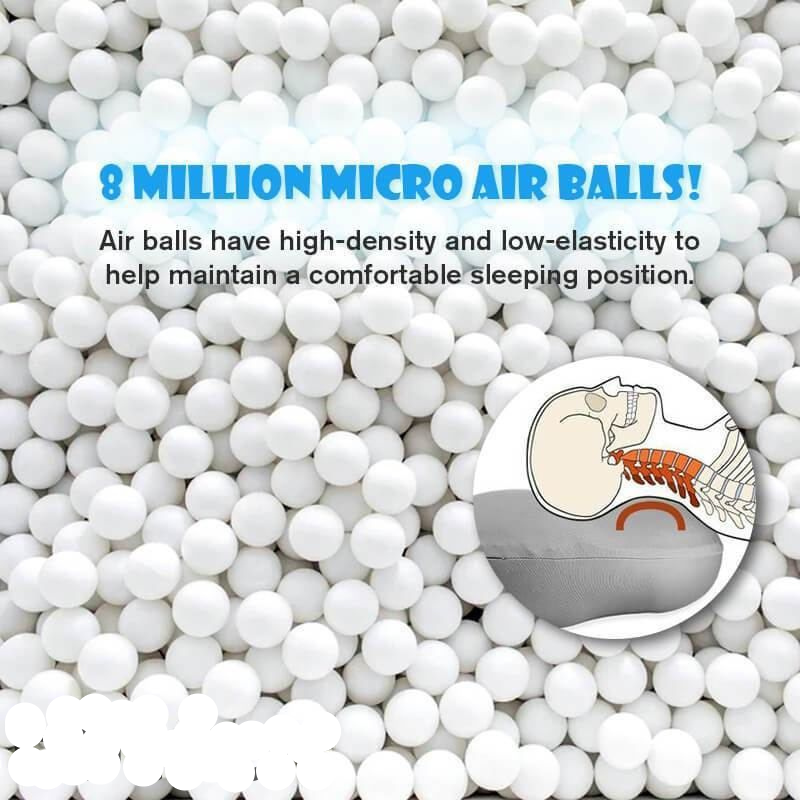 Slim Slaapkussen – Ergonomisch Microbolletjes Kussen voor Zij- en Rugslapers