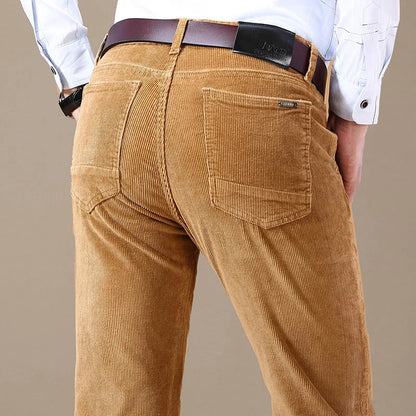 RibFlex Corduroy Broek voor Heren – Comfortabele Stretch & Tijdloos Design