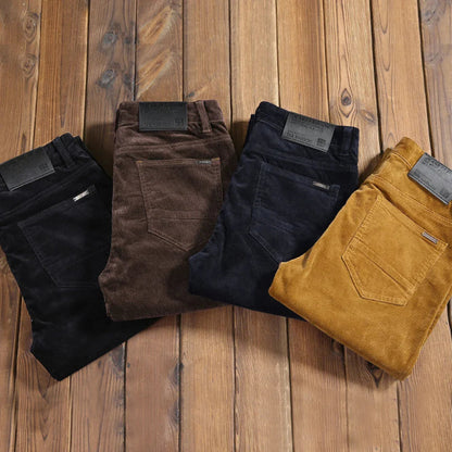 RibFlex Corduroy Broek voor Heren – Comfortabele Stretch & Tijdloos Design