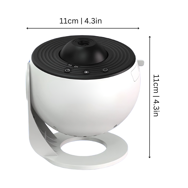 CosmoView 4K Galaxy Projector – Draaibare Sterrenhemelprojector met 12 Kosmische Scènes