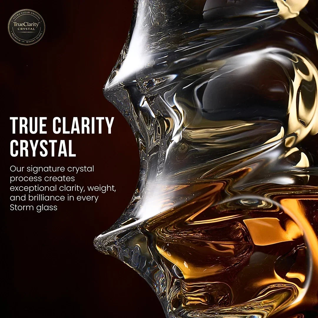 Golfstructuur Kristallen Whiskeyglas – Japanse Vakmanschap voor Optimale Grip en Smaakbeleving
