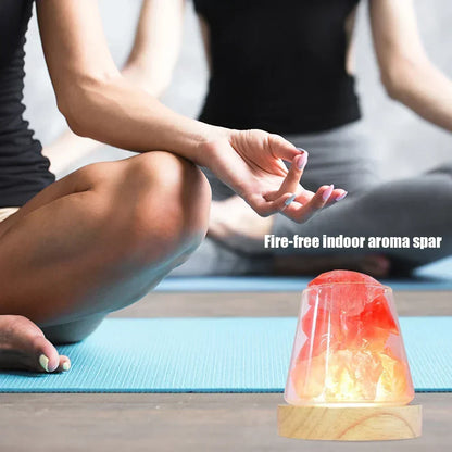 Himalaya Kristal Sfeer- en Aromadiffuser met Oplaadbare Batterij