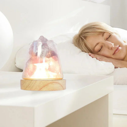 Himalaya Kristal Sfeer- en Aromadiffuser met Oplaadbare Batterij