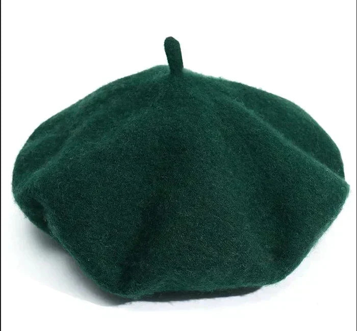 Elegante Vilten Baret – Klassieke ronde vorm met zachte stof
