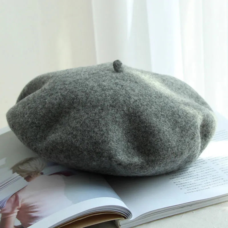 Elegante Vilten Baret – Klassieke ronde vorm met zachte stof