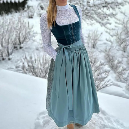 Geborduurde Dirndl Jurk voor Dames – Traditionele Stijl met Moderne Accenten