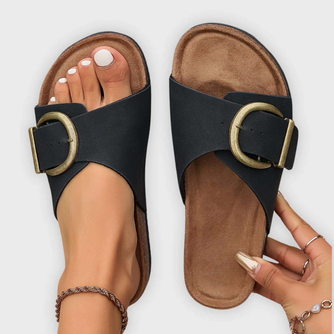 Dames Comfort Sandalen met Schokdempende Zool en Instapmodel