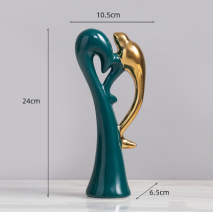 FormaLuxe Keramische Sculptuur – Handgemaakt Modern Decoratief Beeld