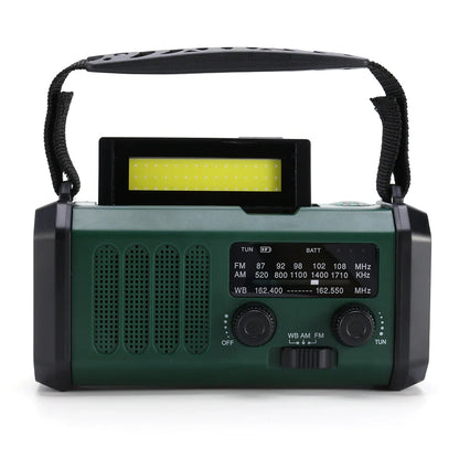Draagbare Noodradio met Handcrank en Zonne-energie – Beste Noodradio met LED Zaklamp en Powerbank Functie