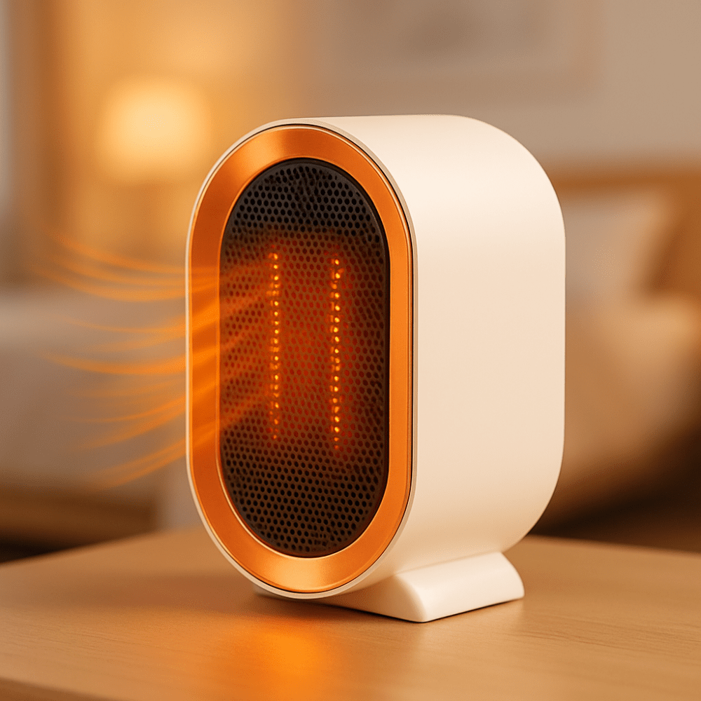HeatMate draagbare keramische kachel – energiezuinige ruimteverwarmer met stille werking