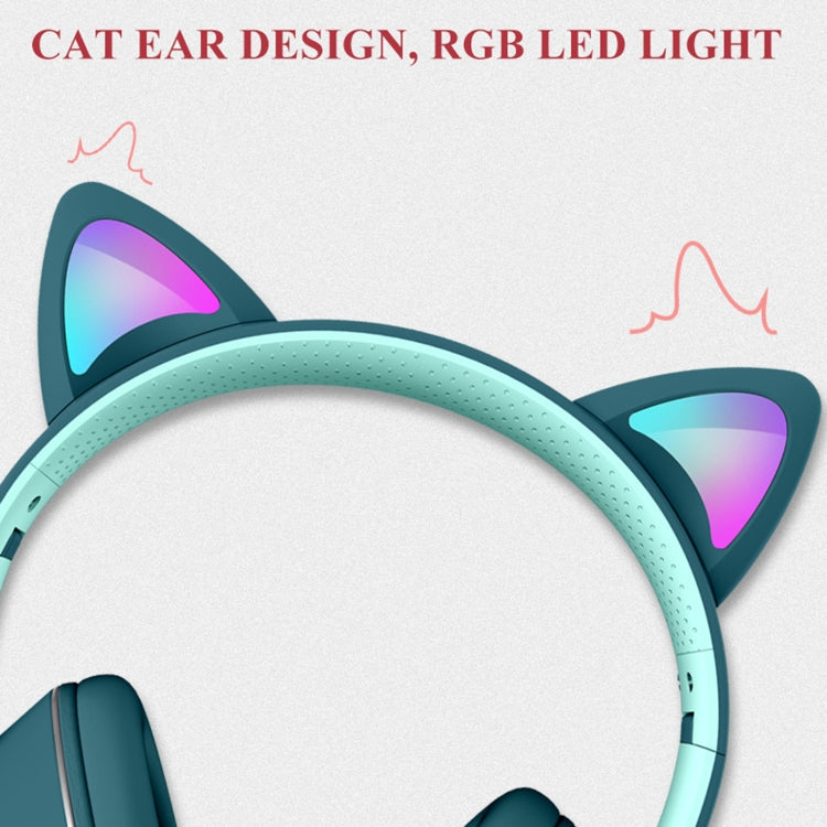 Draadloze Kattenoor Gaming Headset met LED-verlichting en Microfoon
