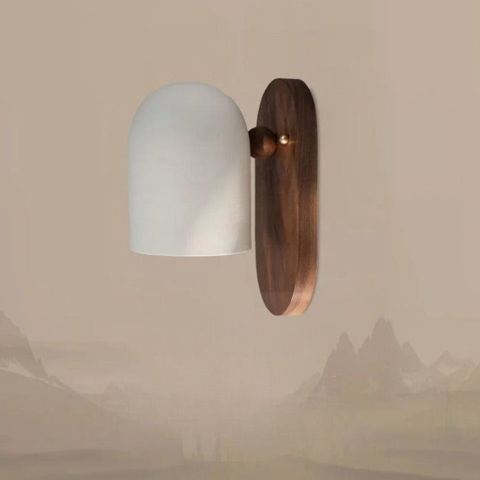 EarthWood - Wabi-Sabi Wandlamp in Walnoot