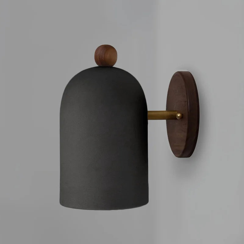 EarthWood - Wabi-Sabi Wandlamp in Walnoot