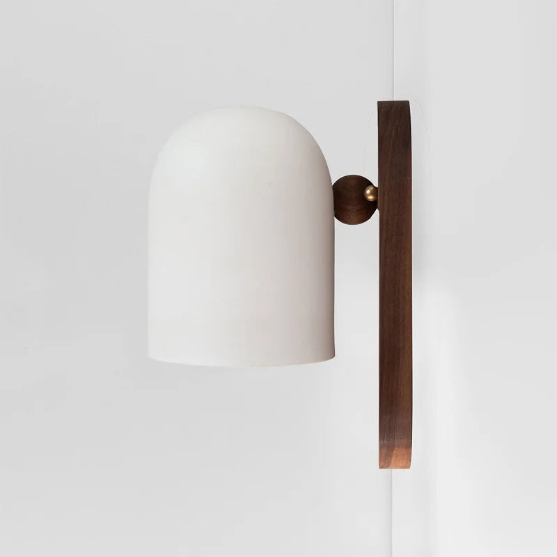 EarthWood - Wabi-Sabi Wandlamp in Walnoot