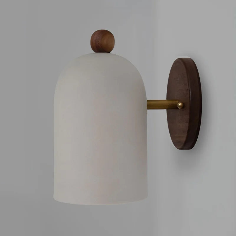 EarthWood - Wabi-Sabi Wandlamp in Walnoot