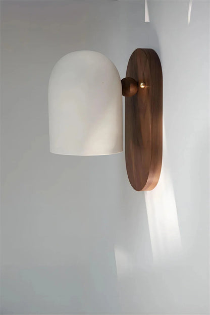 EarthWood - Wabi-Sabi Wandlamp in Walnoot