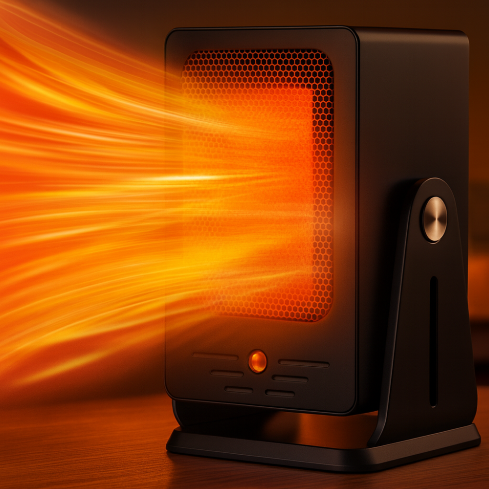 Compacte Convectie Ruimteverwarmer 900W – Draagbare Verwarming met Thermostaat