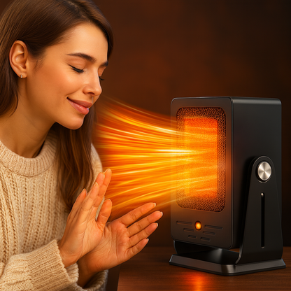 Compacte Convectie Ruimteverwarmer 900W – Draagbare Verwarming met Thermostaat