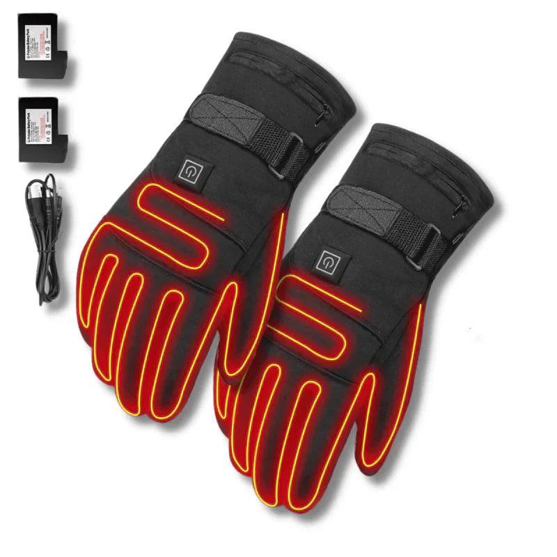 ThermoGrip Verwarmde Handschoenen – Waterdichte Uniseks Handschoenen met 3 Warmteniveaus en Touchscreen-Functie