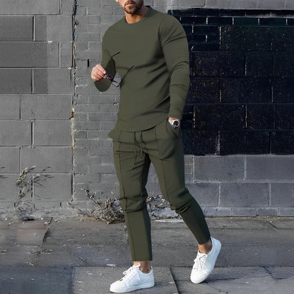 Comfortabele Heren Trainingsset – Lichtgewicht en Stijlvolle Outfit voor Herfst