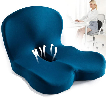 Ergonomisch Geheugenschuim Zitkussen met Antislip Onderzijde
