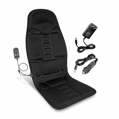 Ergonomisch Verwarmend Massagekussen met 8 Modi - Rug- en Nekondersteuning voor Auto en Kantoor