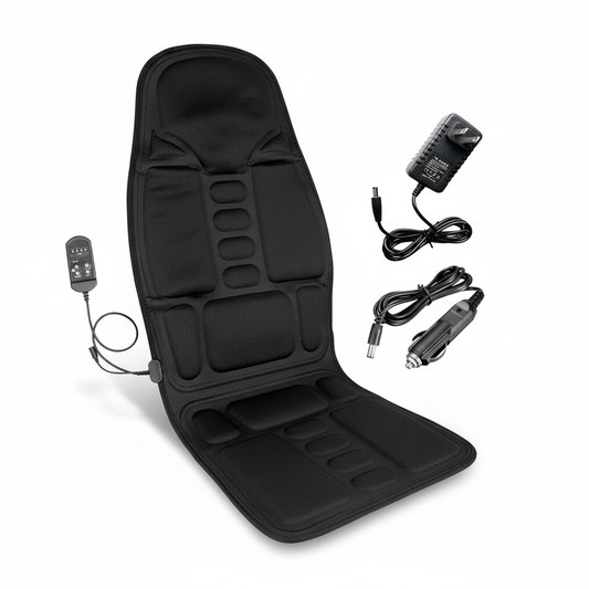 Ergonomisch Verwarmend Massagekussen met 8 Modi - Rug- en Nekondersteuning voor Auto en Kantoor