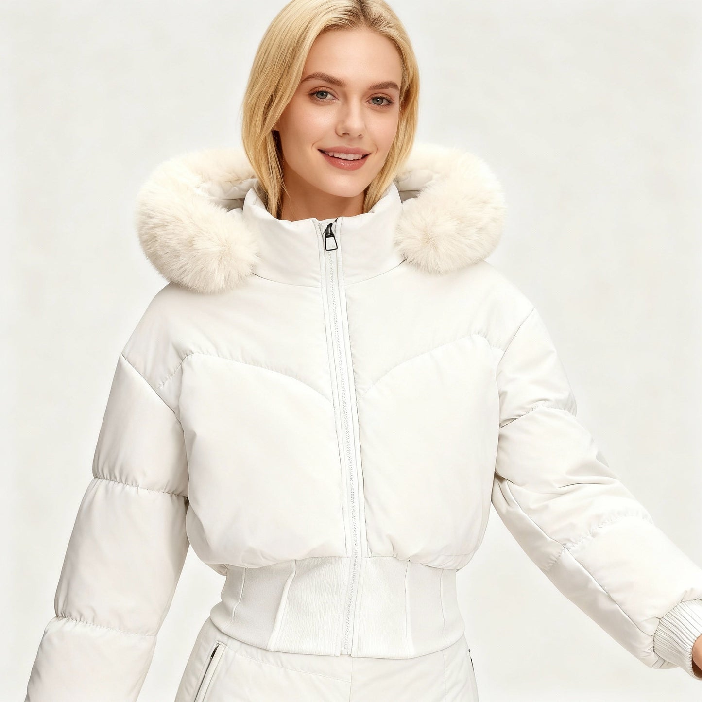 Warm Cropped Donsjack Aurora voor Moderne Winterlooks