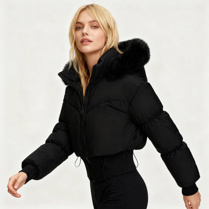 Warm Cropped Donsjack Aurora voor Moderne Winterlooks