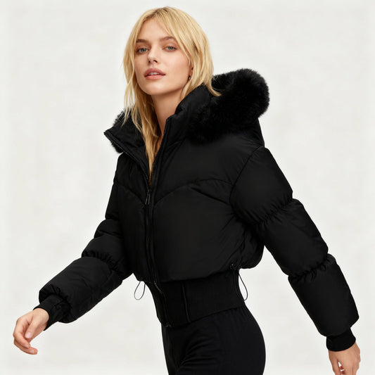 Warm Cropped Donsjack Aurora voor Moderne Winterlooks