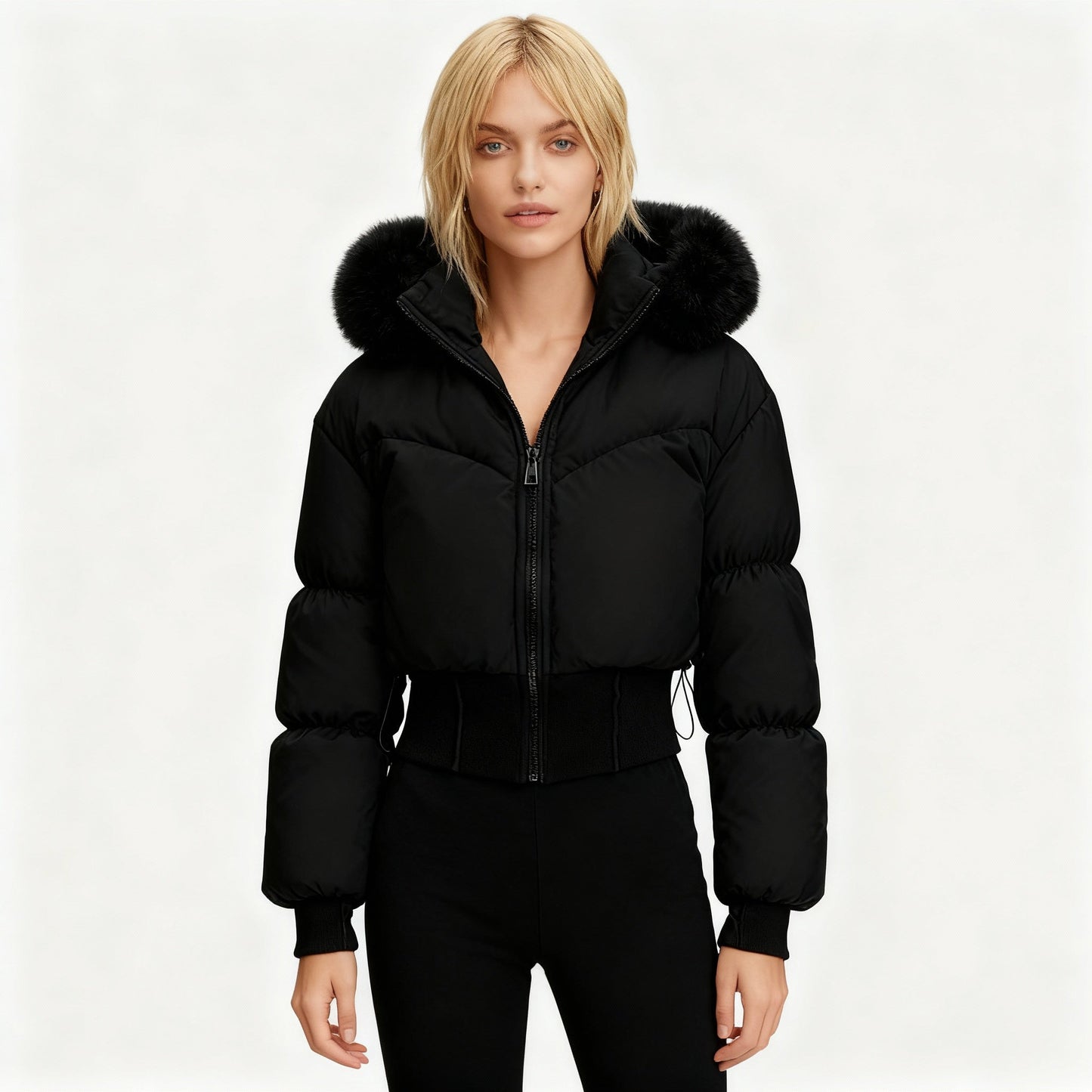 Warm Cropped Donsjack Aurora voor Moderne Winterlooks