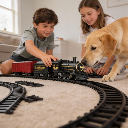 Modulaire Batterij-Treinset met Geluidseffecten | Klikrailsysteem | ABS-constructie
