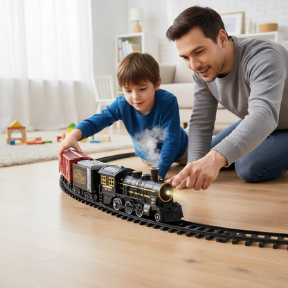 Modulaire Batterij-Treinset met Geluidseffecten | Klikrailsysteem | ABS-constructie
