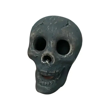 SkullFire Ornament – Vuurvast Schedelbeeldje van Hars voor Gothic & Halloween Decoratie
