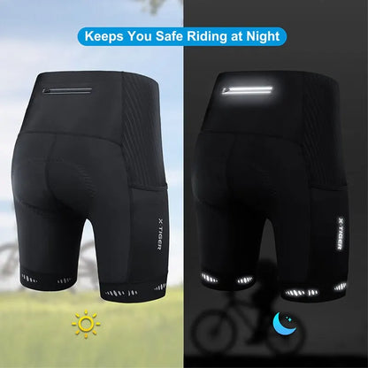 Heren Fietsbroek met 5D Gel Zitkussen en Reflecterende Details