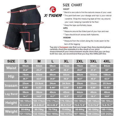 Heren Fietsbroek met 5D Gel Zitkussen en Reflecterende Details