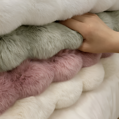 Ronde Fluweelzachte Antislip Vloermat – Gezellige Fleece Woondecoratie